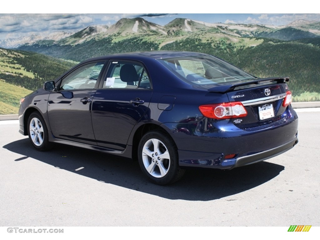 2012 Corolla S - Nautical Blue Metallic / Dark Charcoal photo #2