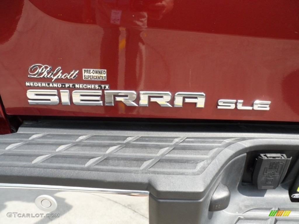 2008 Sierra 1500 SLE Crew Cab - Sonoma Red Metallic / Ebony photo #16