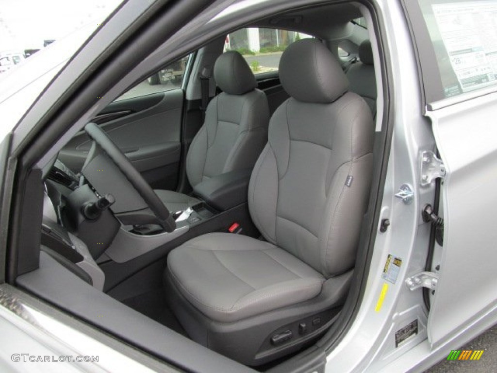 Gray Interior 2013 Hyundai Sonata Limited Photo #64541218