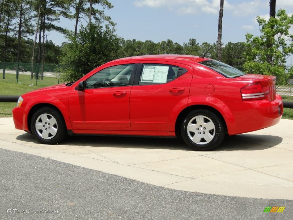 2009 Avenger SE - Tor Red / Dark Slate Gray photo #7