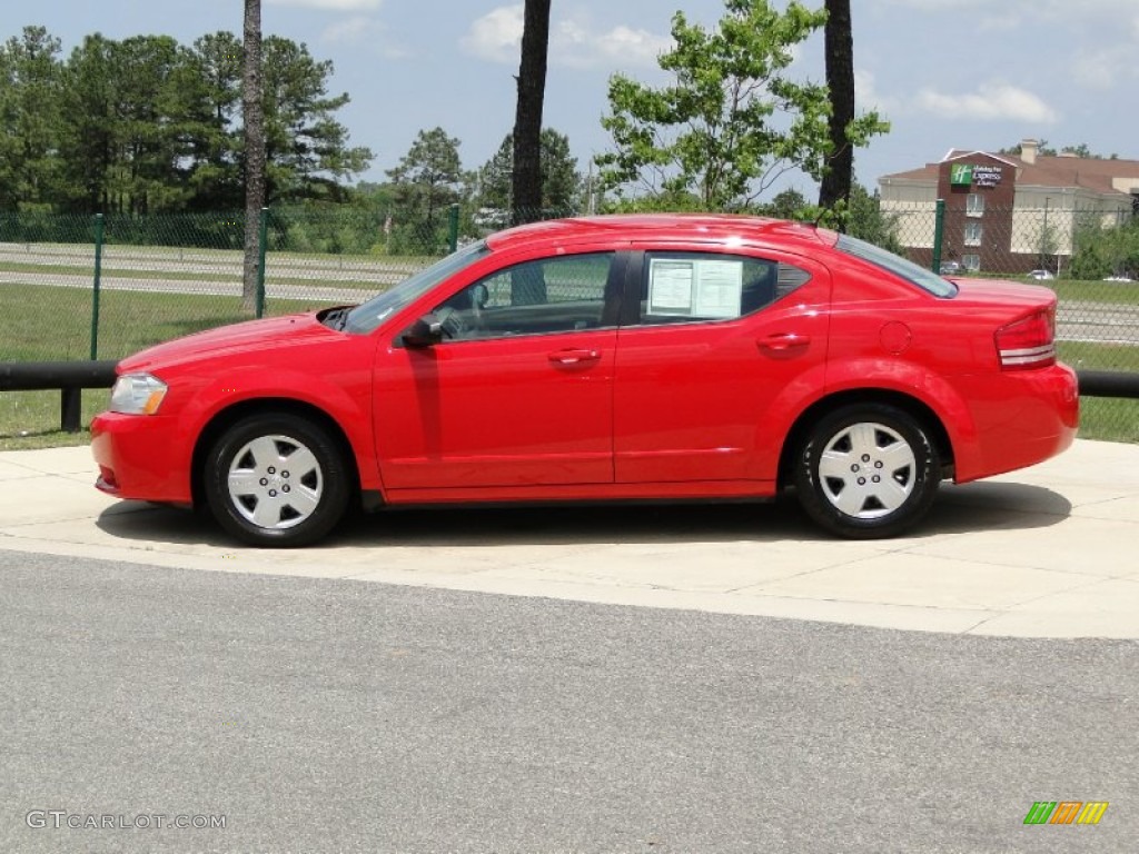 2009 Avenger SE - Tor Red / Dark Slate Gray photo #8