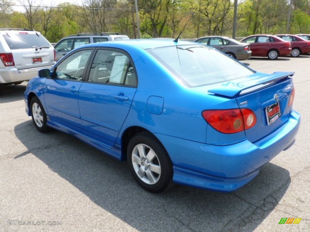 2008 Corolla S - Speedway Blue Metallic / Stone photo #5
