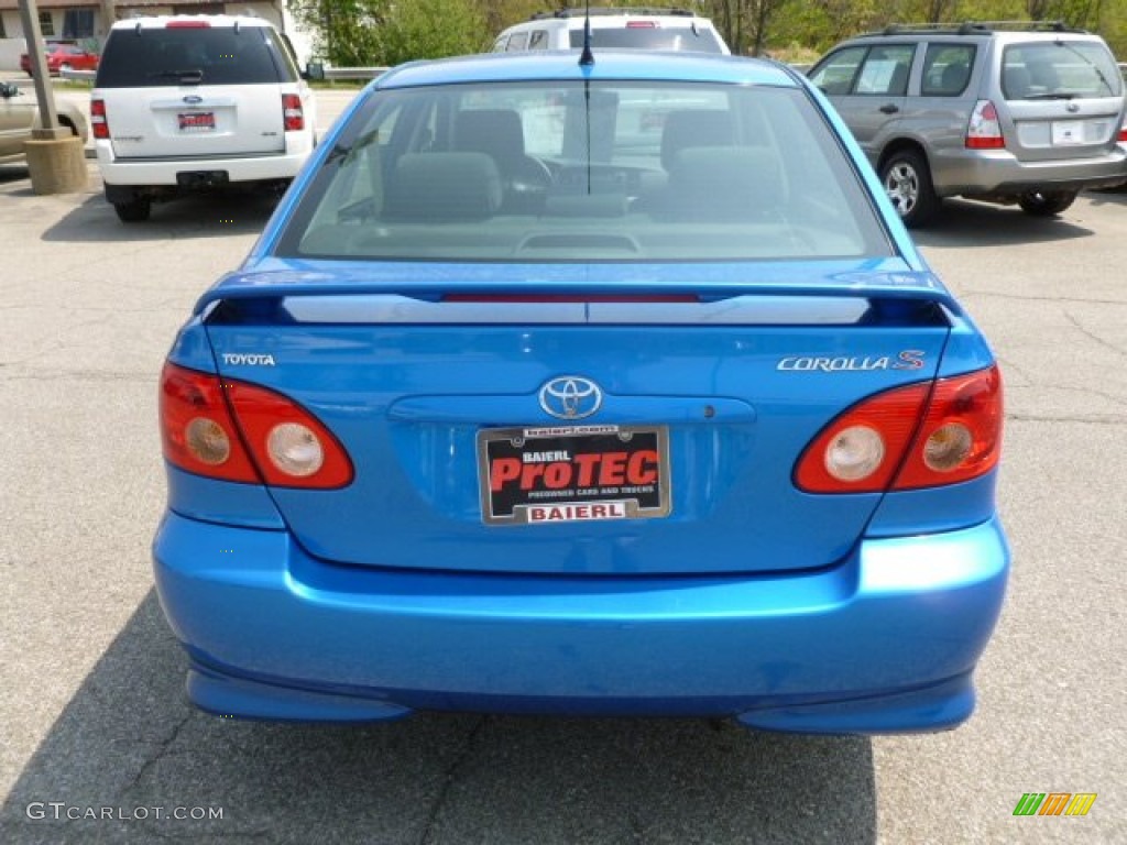 2008 Corolla S - Speedway Blue Metallic / Stone photo #6