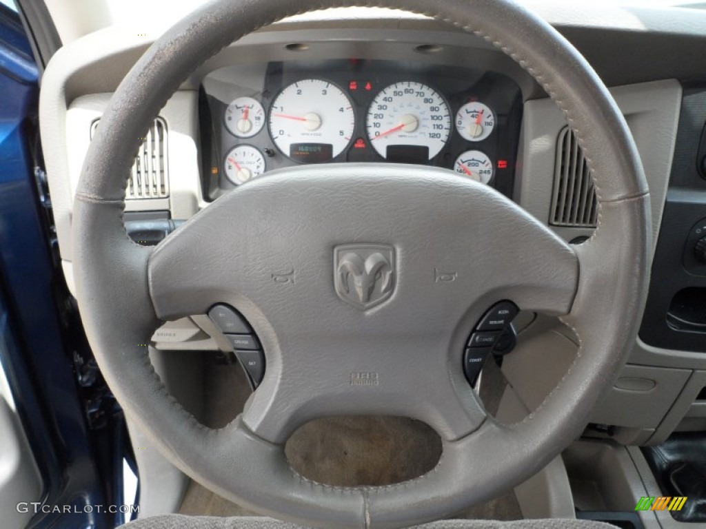 2003 Dodge Ram 2500 SLT Quad Cab Dark Slate Gray Steering Wheel Photo #64542186