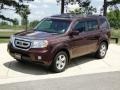 2009 Dark Cherry Pearl Honda Pilot EX-L  photo #10