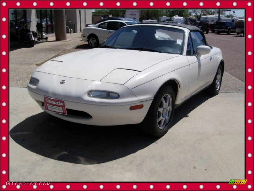 1994 MX-5 Miata Roadster - Chaste White / Black photo #1