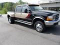 2001 Black Ford F350 Super Duty Lariat Crew Cab 4x4 Dually  photo #6