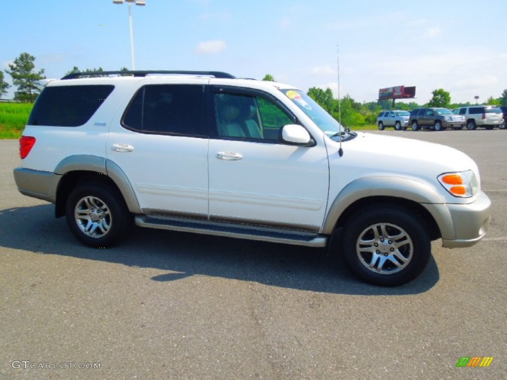 2004 Sequoia SR5 - Natural White / Oak photo #3