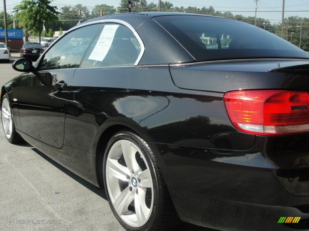 2008 3 Series 335i Convertible - Jet Black / Saddle Brown/Black photo #9