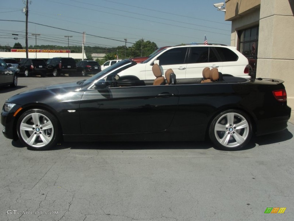 2008 3 Series 335i Convertible - Jet Black / Saddle Brown/Black photo #12