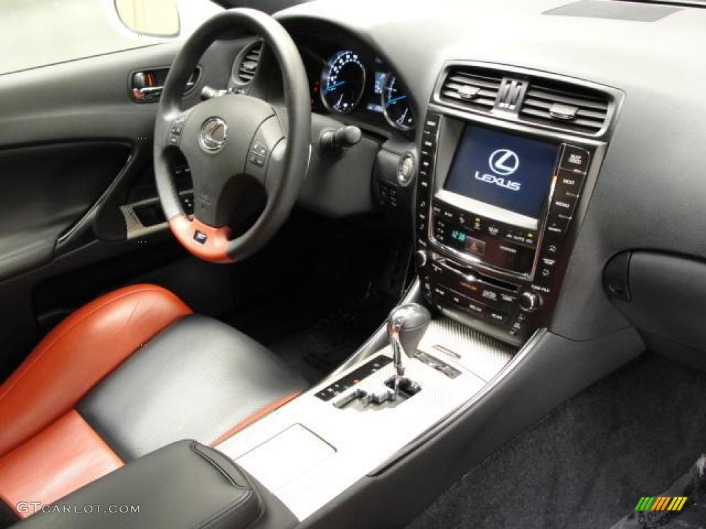 2009 Lexus IS F Terra Cotta Dashboard Photo #64545474