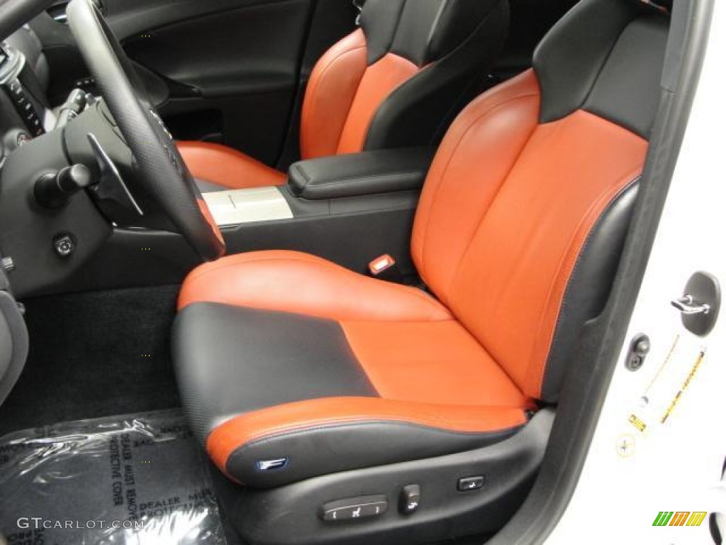Terra Cotta Interior 2009 Lexus IS F Photo #64545516
