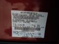 RR: Ruby Red Metallic 2013 Ford Taurus SEL Color Code
