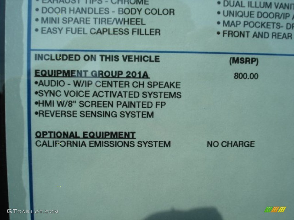 2013 Ford Taurus SEL Window Sticker Photo #64548159