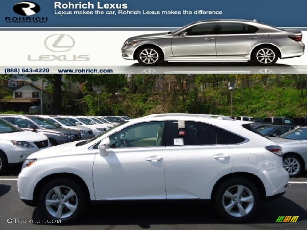 2012 RX 350 AWD - Starfire White Pearl / Parchment photo #1