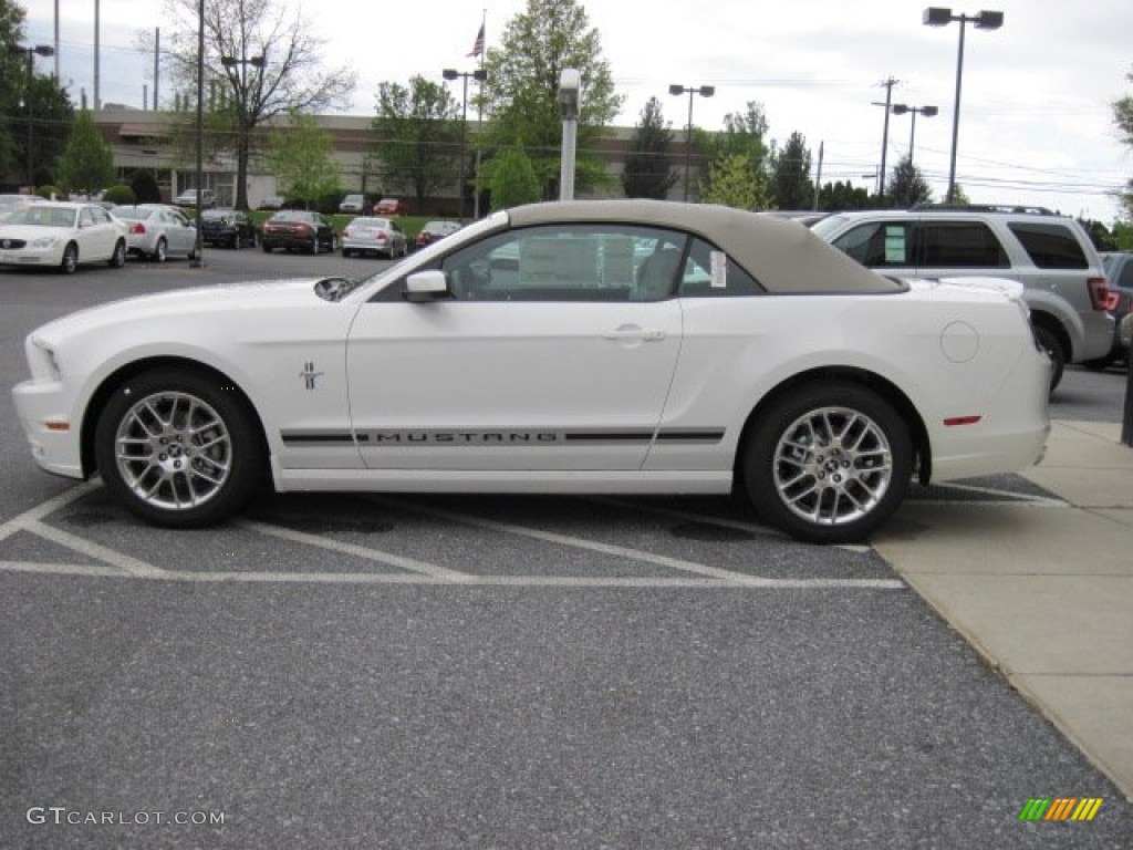 Performance White 2013 Ford Mustang V6 Premium Convertible Exterior Photo #64552237