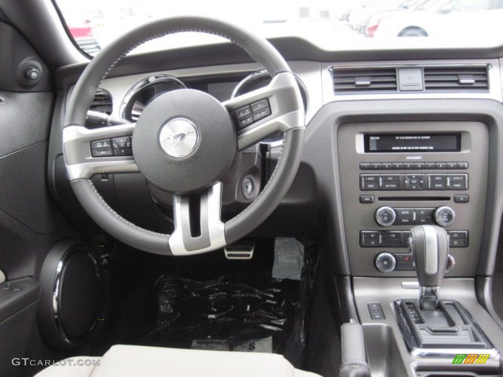 2013 Ford Mustang V6 Premium Convertible Stone Dashboard Photo #64552284