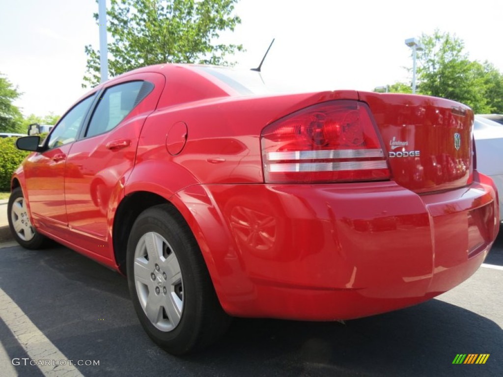 2009 Avenger SE - Tor Red / Dark Slate Gray photo #2