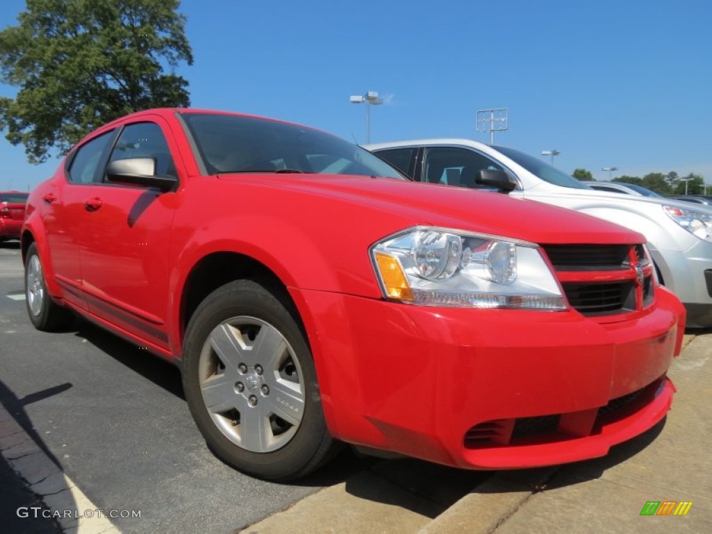 2009 Avenger SE - Tor Red / Dark Slate Gray photo #4