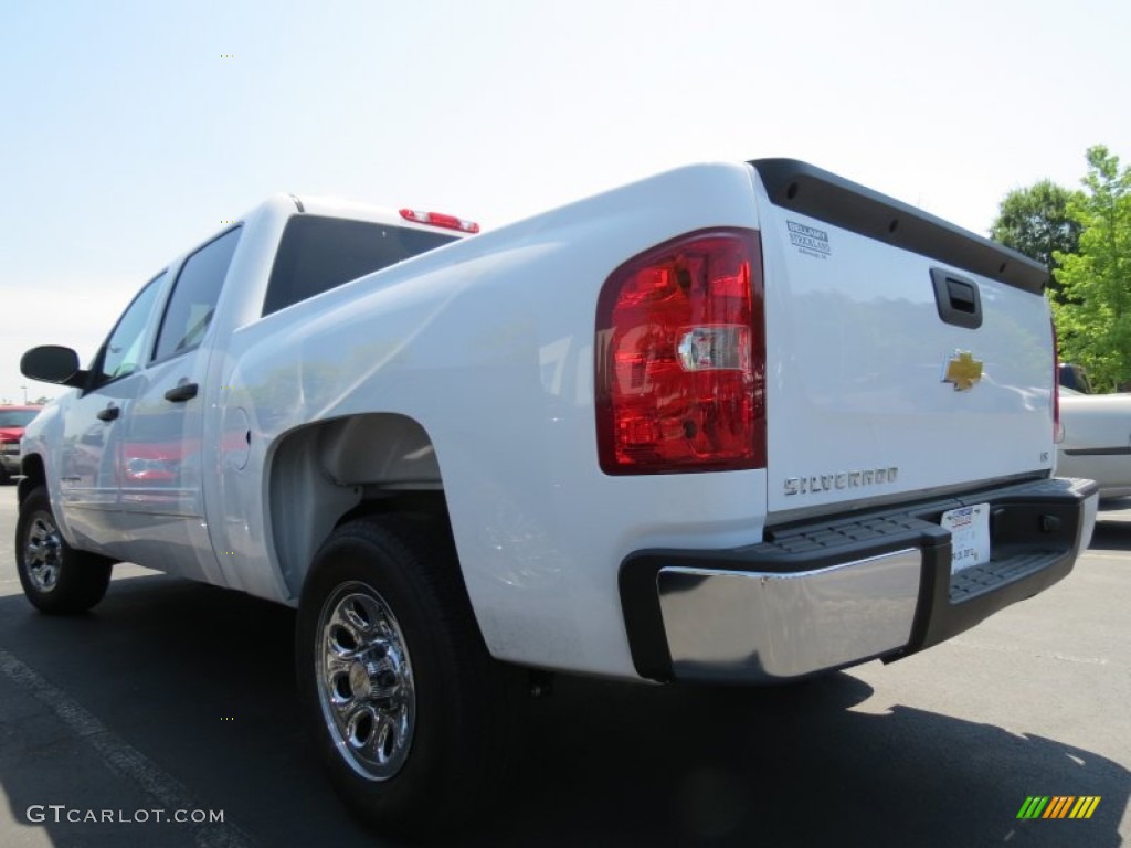 2012 Silverado 1500 LS Crew Cab - Summit White / Dark Titanium photo #3