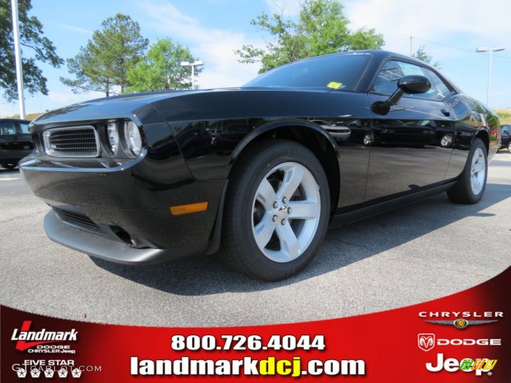 2012 Challenger SXT - Pitch Black / Dark Slate Gray photo #1