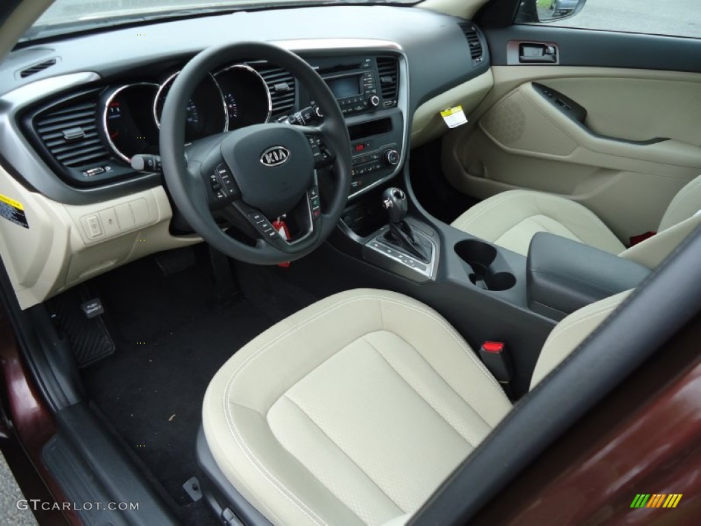 2011 Optima LX - Dark Cherry / Beige photo #9