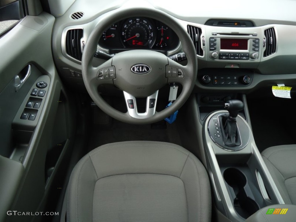 2012 Sportage LX AWD - Sand Track / Alpine Gray photo #20