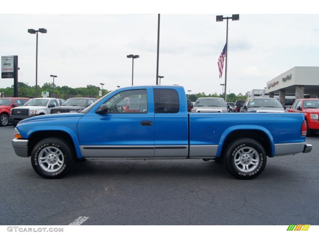 2004 Dakota SLT Club Cab - Atlantic Blue Pearl / Dark Slate Gray photo #5