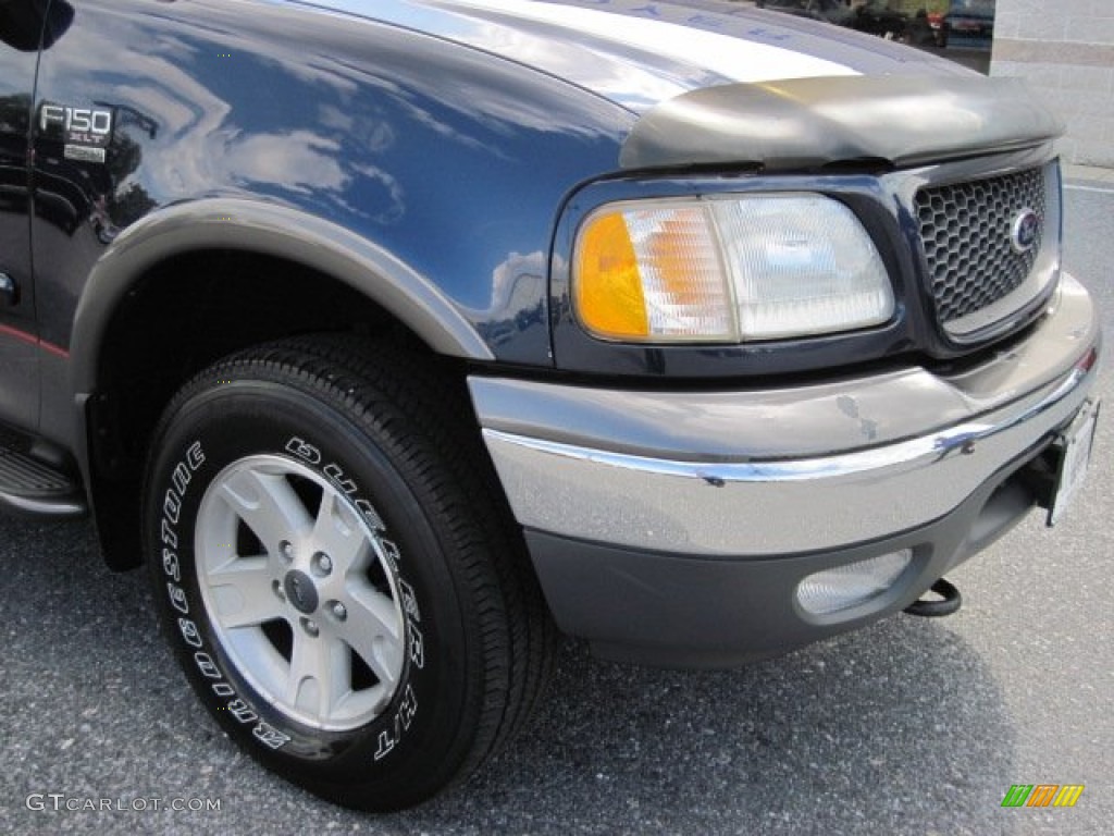 2002 F150 FX4 SuperCab 4x4 - True Blue Metallic / Medium Graphite photo #4