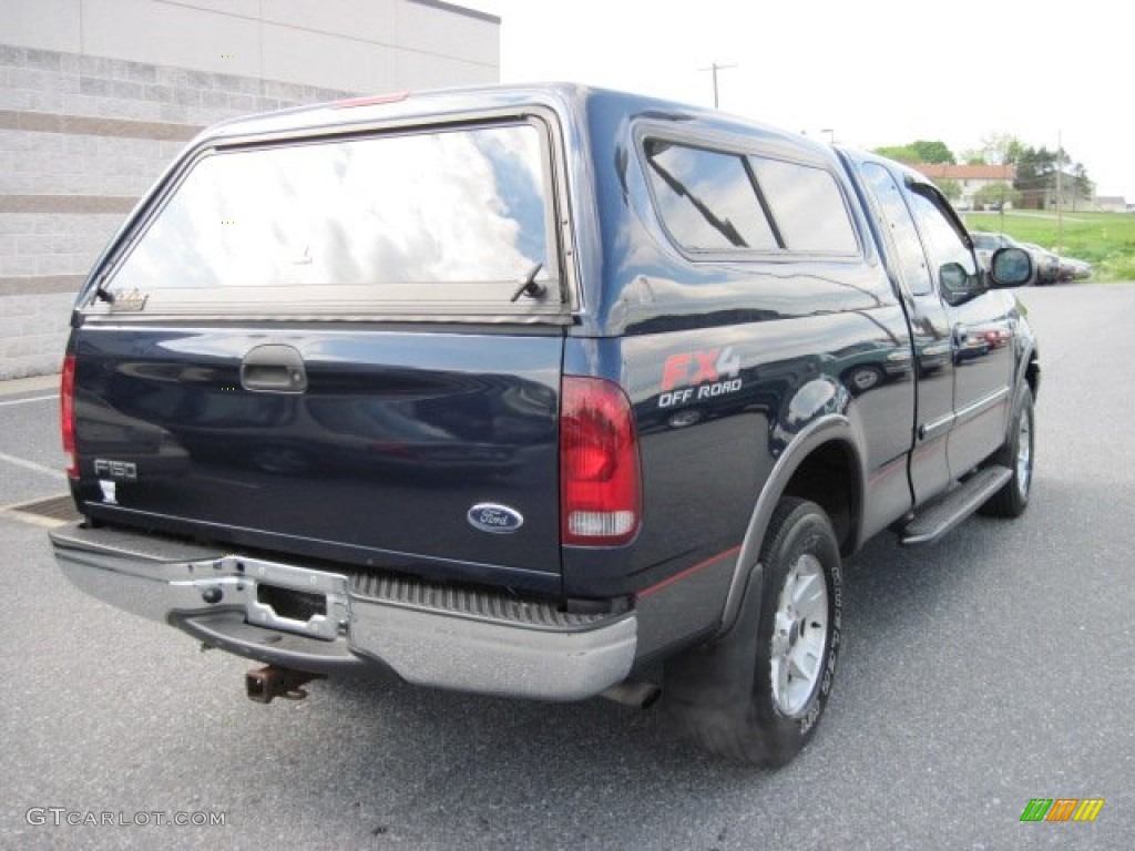 2002 F150 FX4 SuperCab 4x4 - True Blue Metallic / Medium Graphite photo #8