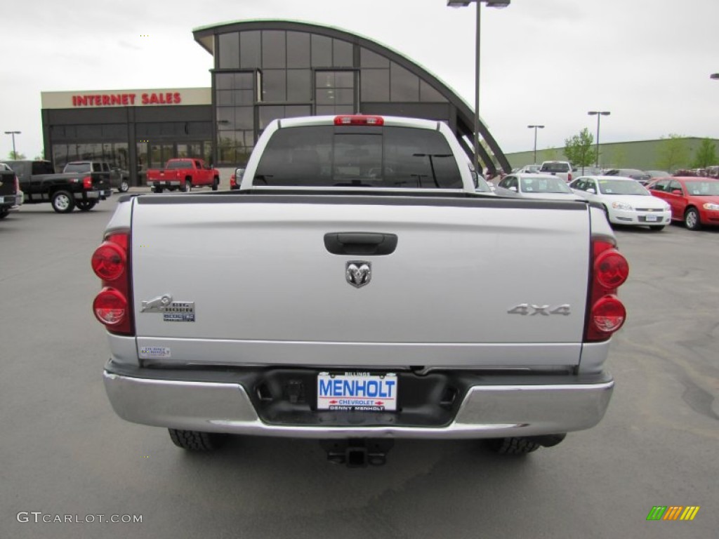 2008 Ram 3500 SLT Quad Cab 4x4 - Bright Silver Metallic / Medium Slate Gray photo #6