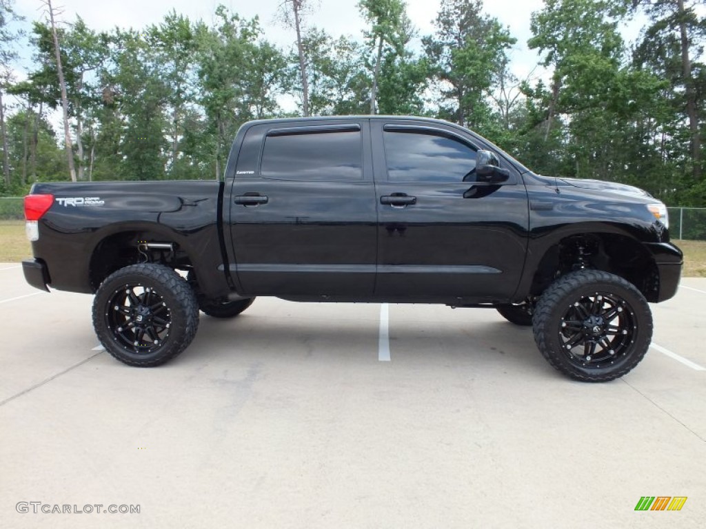 2010 Tundra Limited CrewMax - Black / Black photo #2