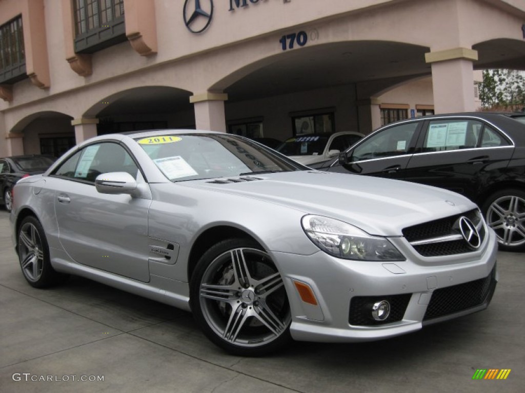 Iridium Silver Metallic 2011 Mercedes-Benz SL 63 AMG Roadster Exterior Photo #64560222