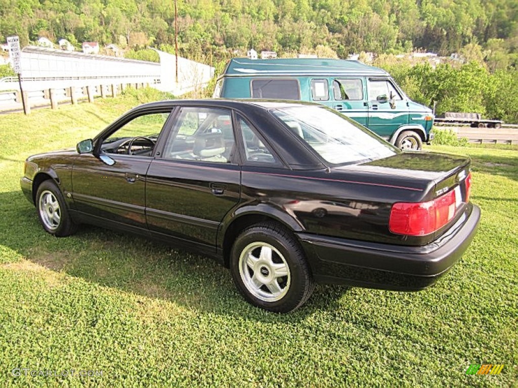 1994 100 CS quattro Sedan - Brilliant Black / Grey photo #2