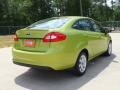 2012 Lime Squeeze Metallic Ford Fiesta SE Sedan  photo #5