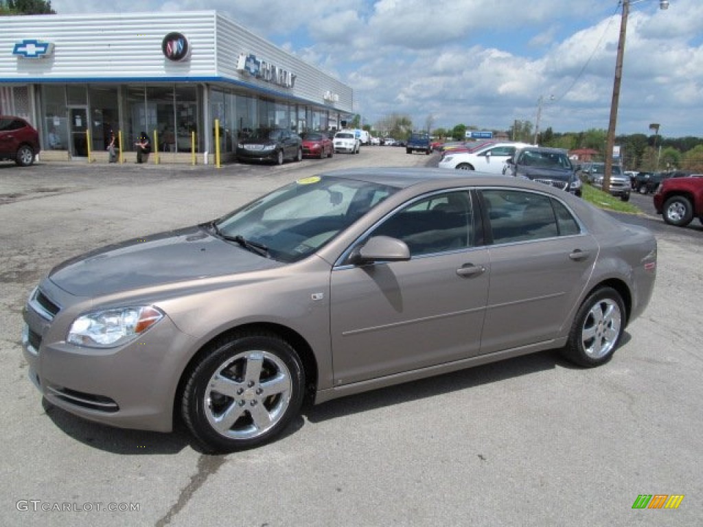 2008 Malibu LT Sedan - Amber Bronze Metallic / Cocoa/Cashmere Beige photo #1