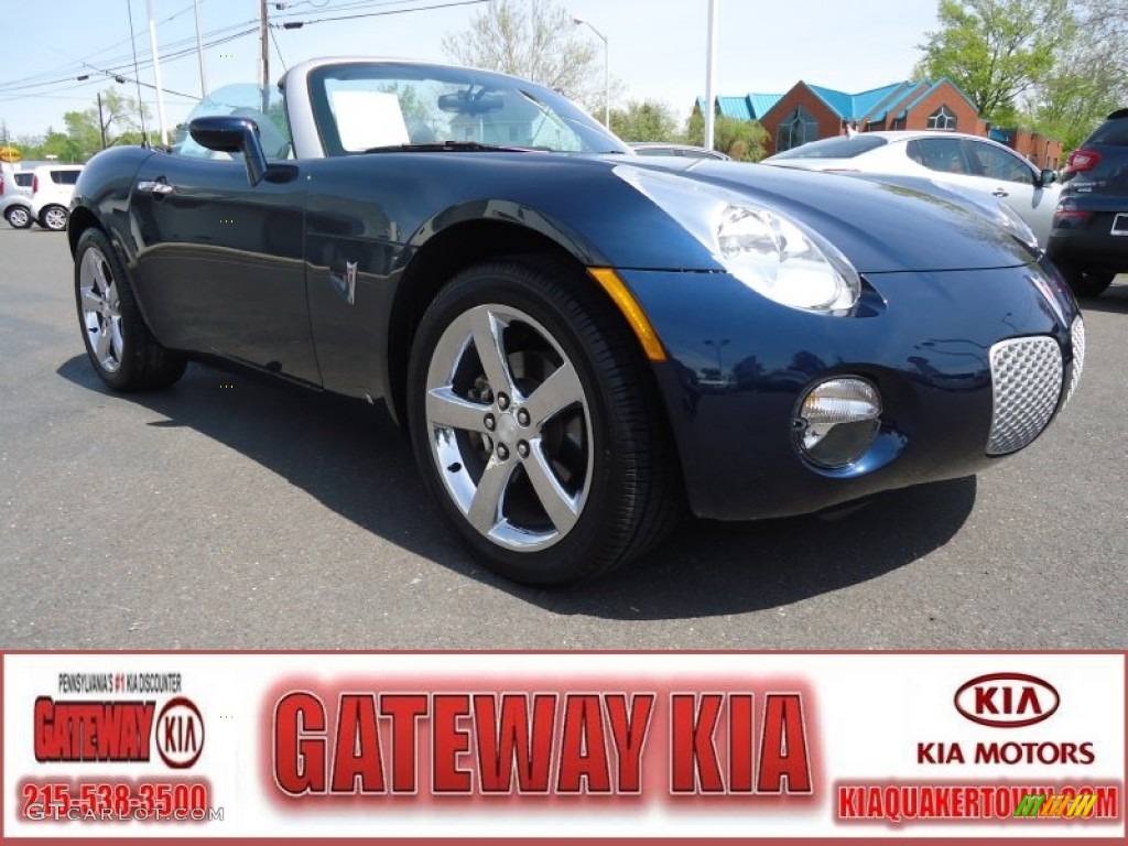 Deep Blue Pontiac Solstice