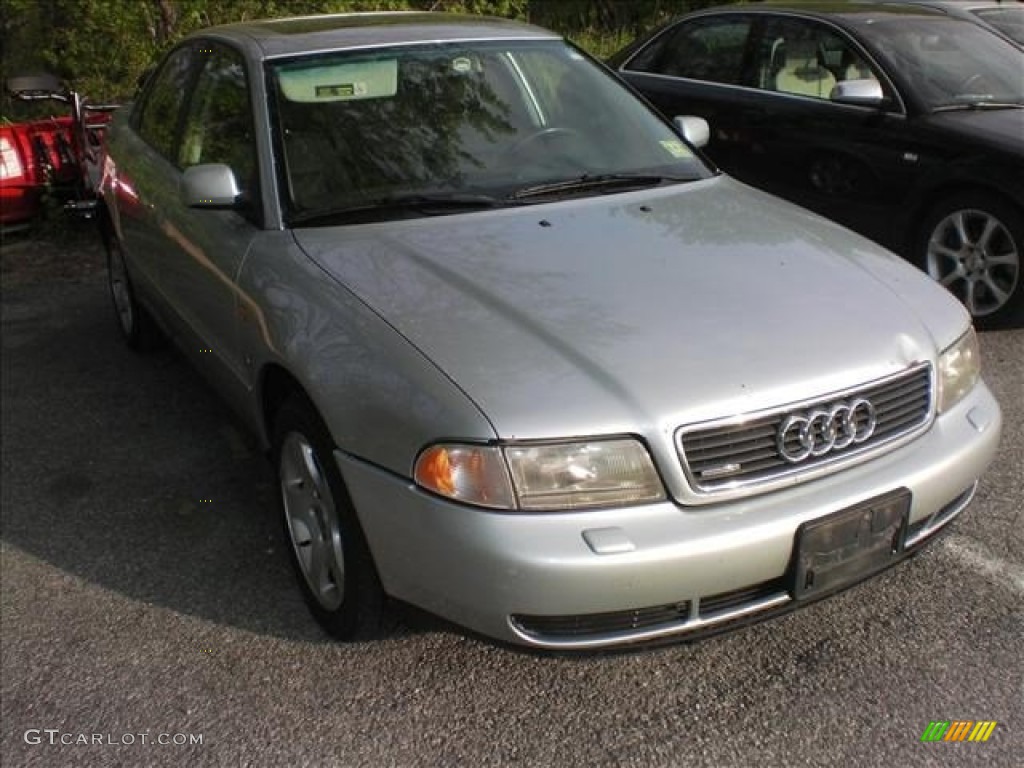 1997 A4 1.8T quattro Sedan - Aluminum Silver Metallic / Black photo #1