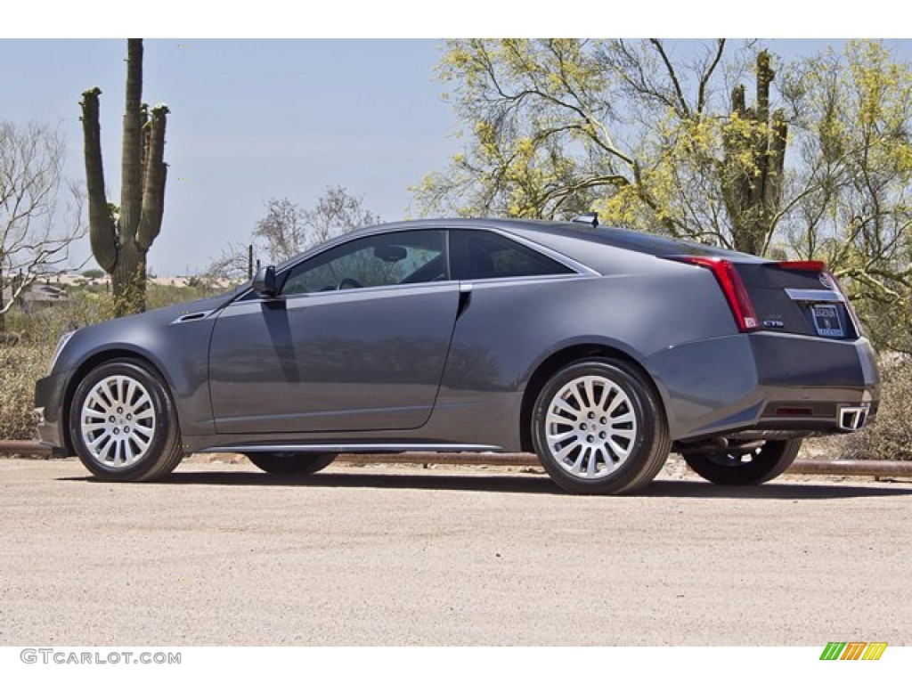 2012 CTS Coupe - Thunder Gray ChromaFlair / Light Titanium/Ebony photo #12