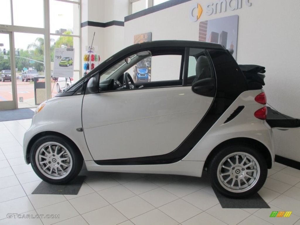 Silver Metallic 2012 Smart fortwo passion cabriolet Exterior Photo #64566809