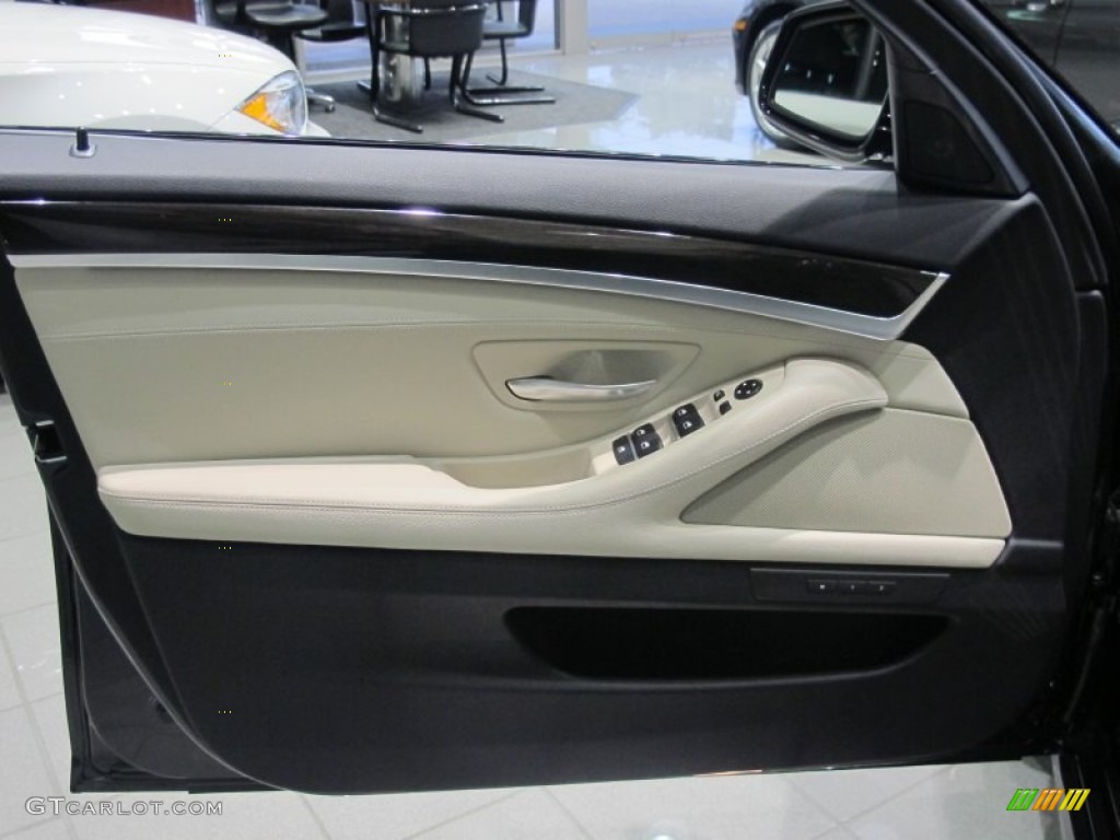2012 5 Series 550i Sedan - Dark Graphite Metallic II / Oyster/Black photo #8
