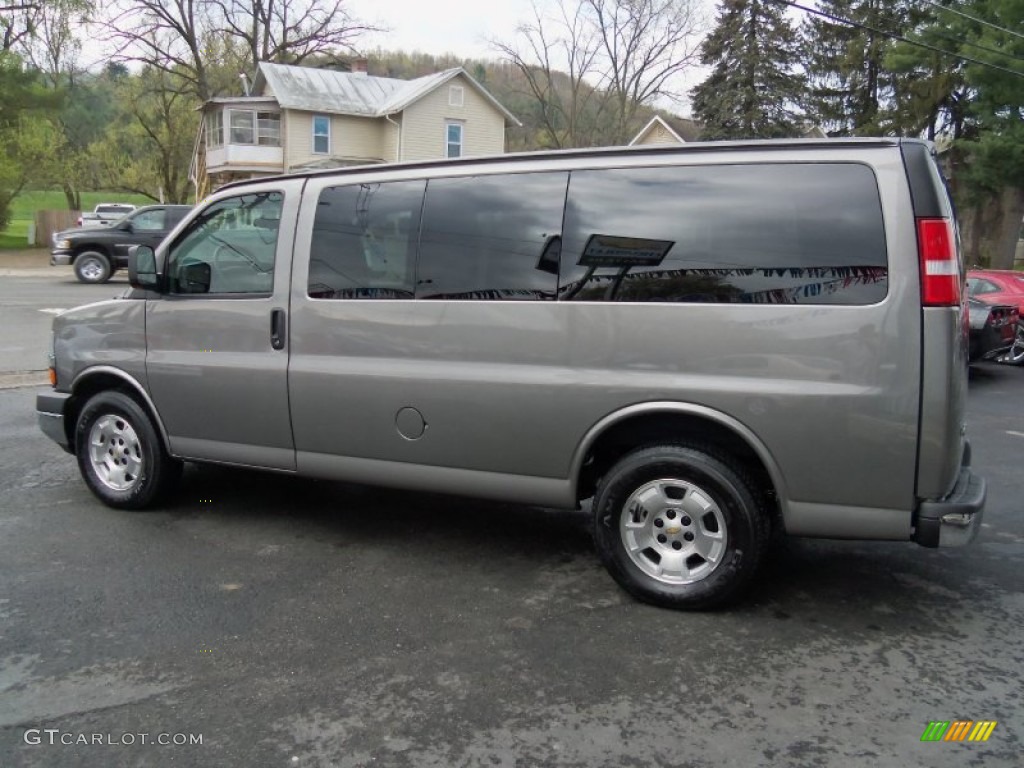 Graystone Metallic 2012 Chevrolet Express LT 1500 AWD Passenger Van Exterior Photo #64568795