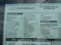 2012 Chevrolet Express LT 1500 AWD Passenger Van Window Sticker