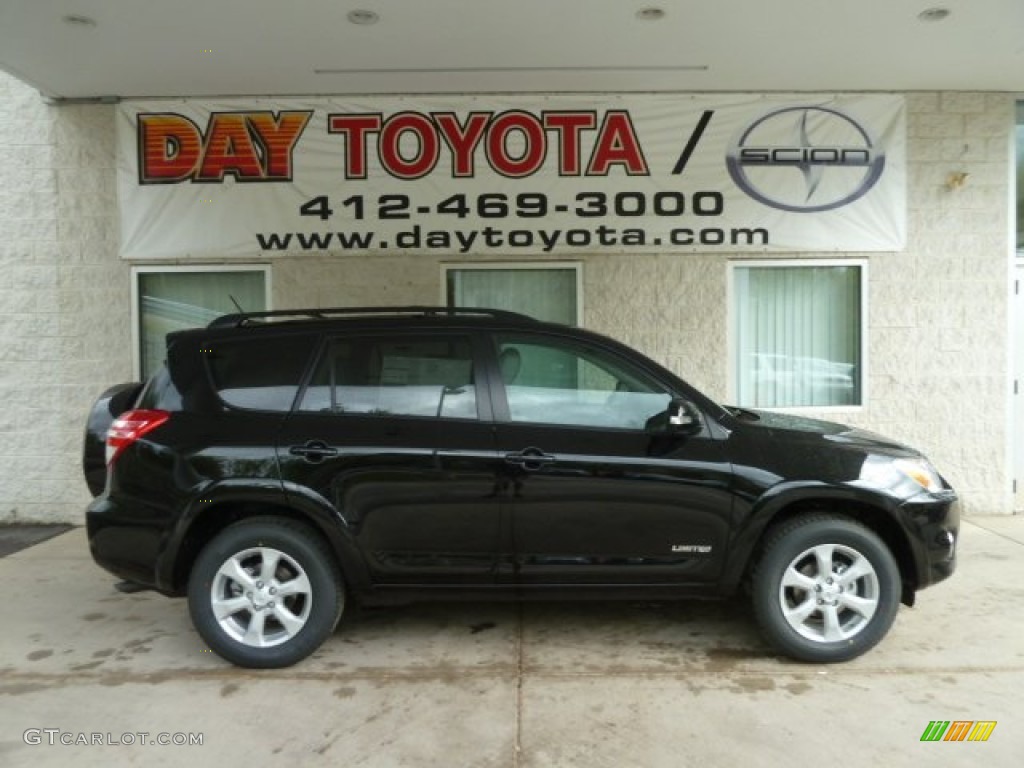 2012 RAV4 Limited 4WD - Black / Ash photo #1