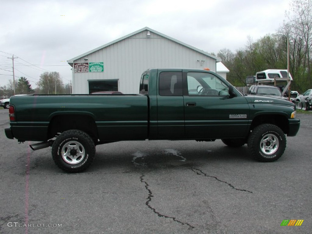2000 Ram 2500 SLT Extended Cab 4x4 - Forest Green Pearlcoat / Agate photo #11