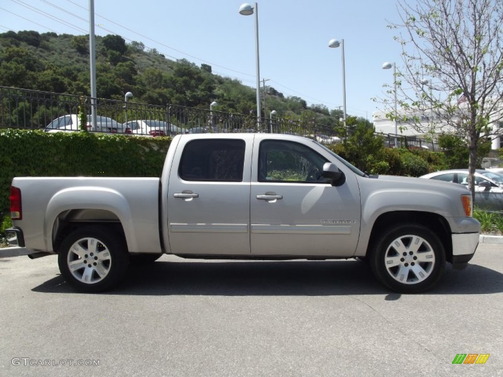 2008 Sierra 1500 SLE Crew Cab - Silver Birch Metallic / Light Titanium photo #2