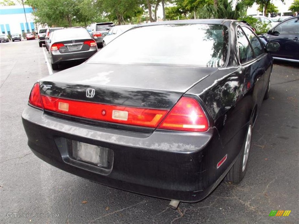 1999 Accord LX Coupe - Flamenco Black Pearl / Gray photo #2