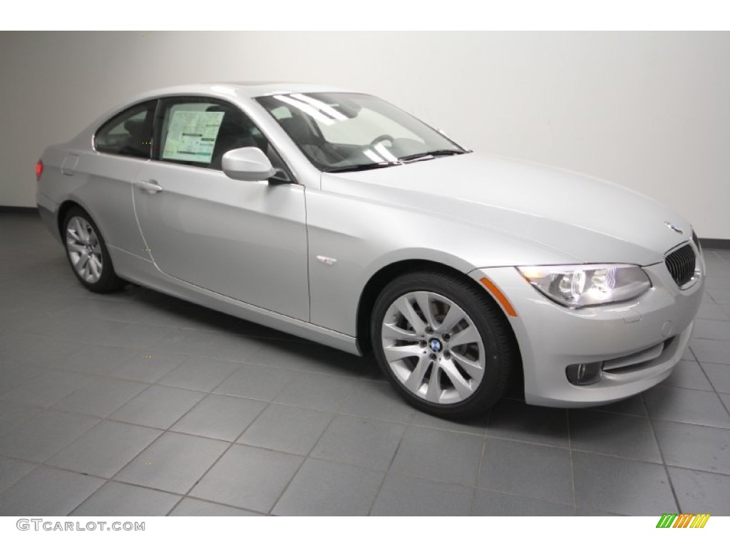 2012 3 Series 328i Coupe - Titanium Silver Metallic / Black photo #1