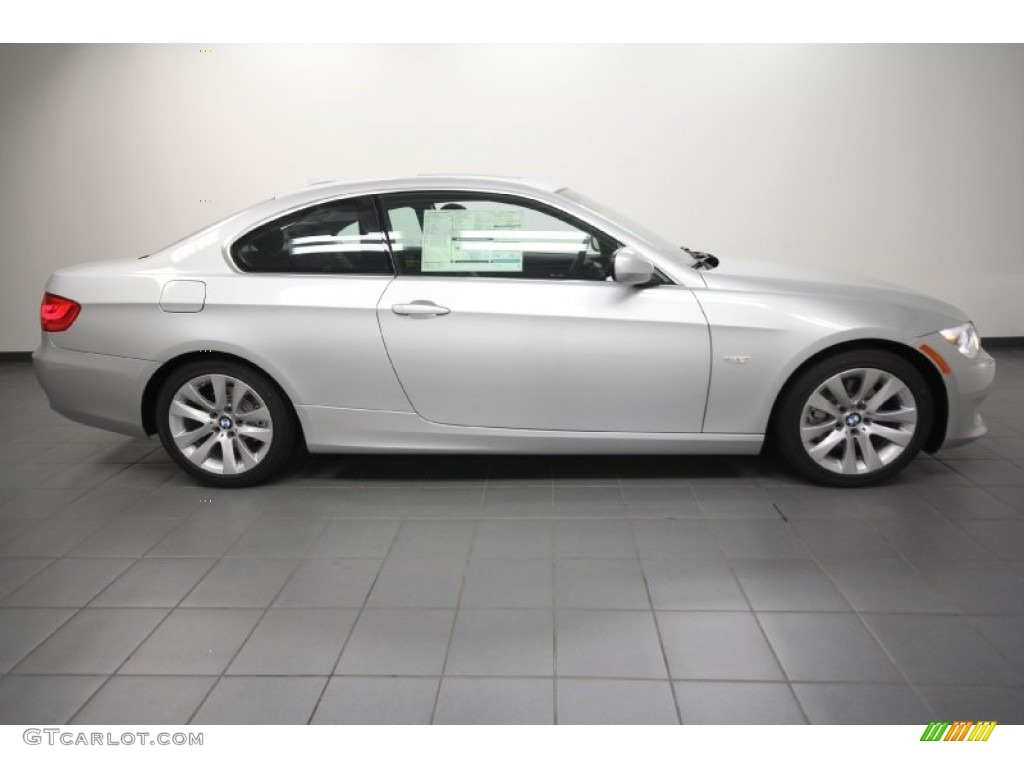 2012 3 Series 328i Coupe - Titanium Silver Metallic / Black photo #2