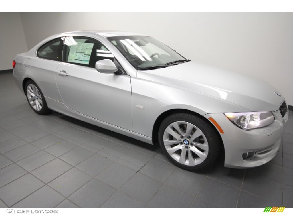 2012 3 Series 328i Coupe - Titanium Silver Metallic / Black photo #6